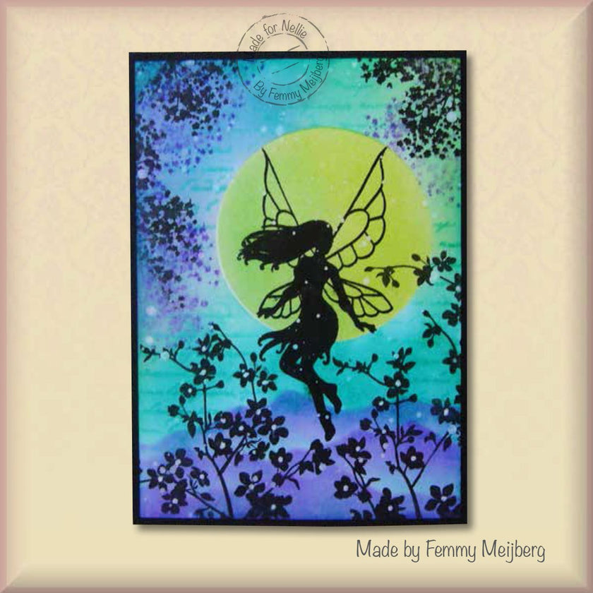Nellie's Choice Clear Stamp Fairy Tales Blooming Branch-2