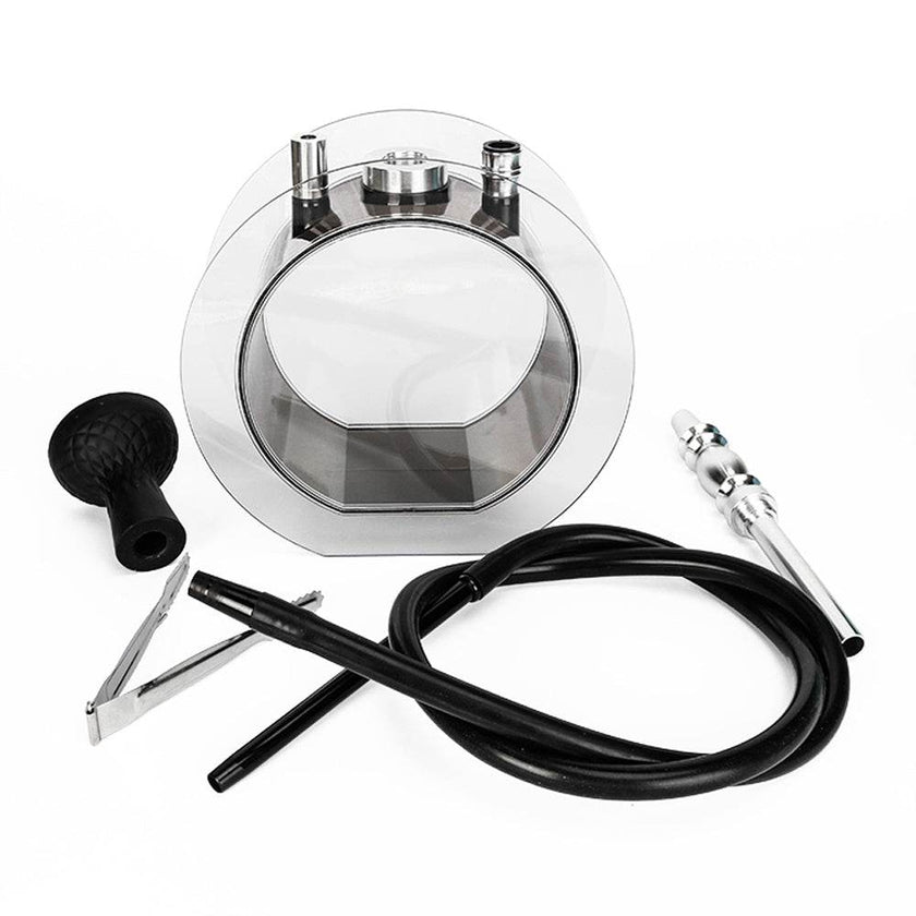 Acrylic round pot hookah set