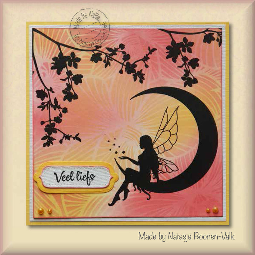 Nellie's Choice Clear Stamp Fairy Tales Elf On The Moon