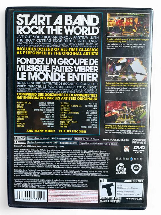 Rock Band Special Edition For Playstation 2  -  Tested (usagé)