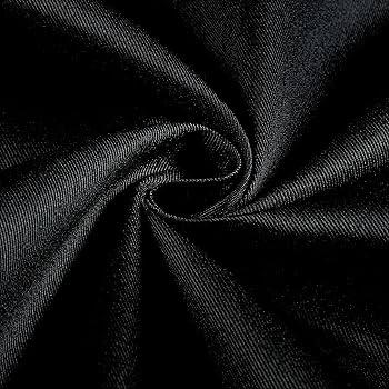 Black and White Twill Fabric: 65/35 Poly-Cotton Blend, 57