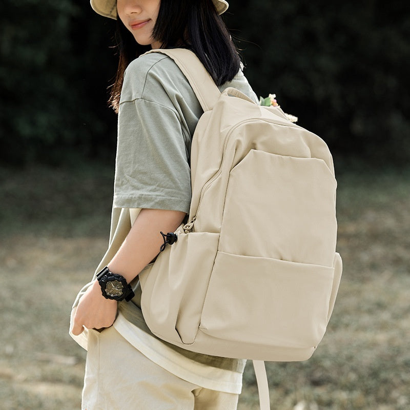 Mori Leisure Backpack – Lightweight Oxford School & College Bag | Khaki, Black, Green | 15.6