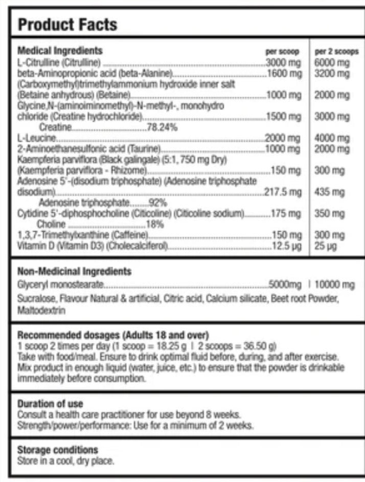 Bull Nutrition 12 Strong Pre-Workout