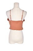 H&M Women Crop Tops Regular fit in Brown - S