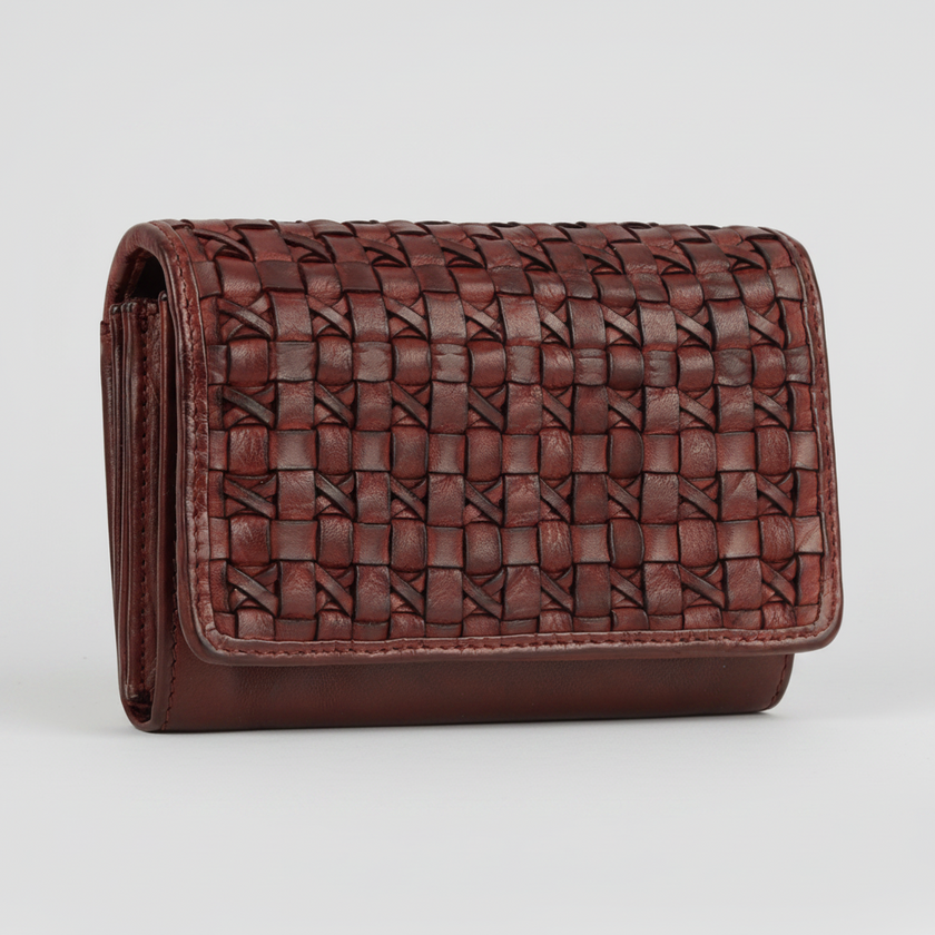 MET Women’s Leather Crosswoven Wallet
