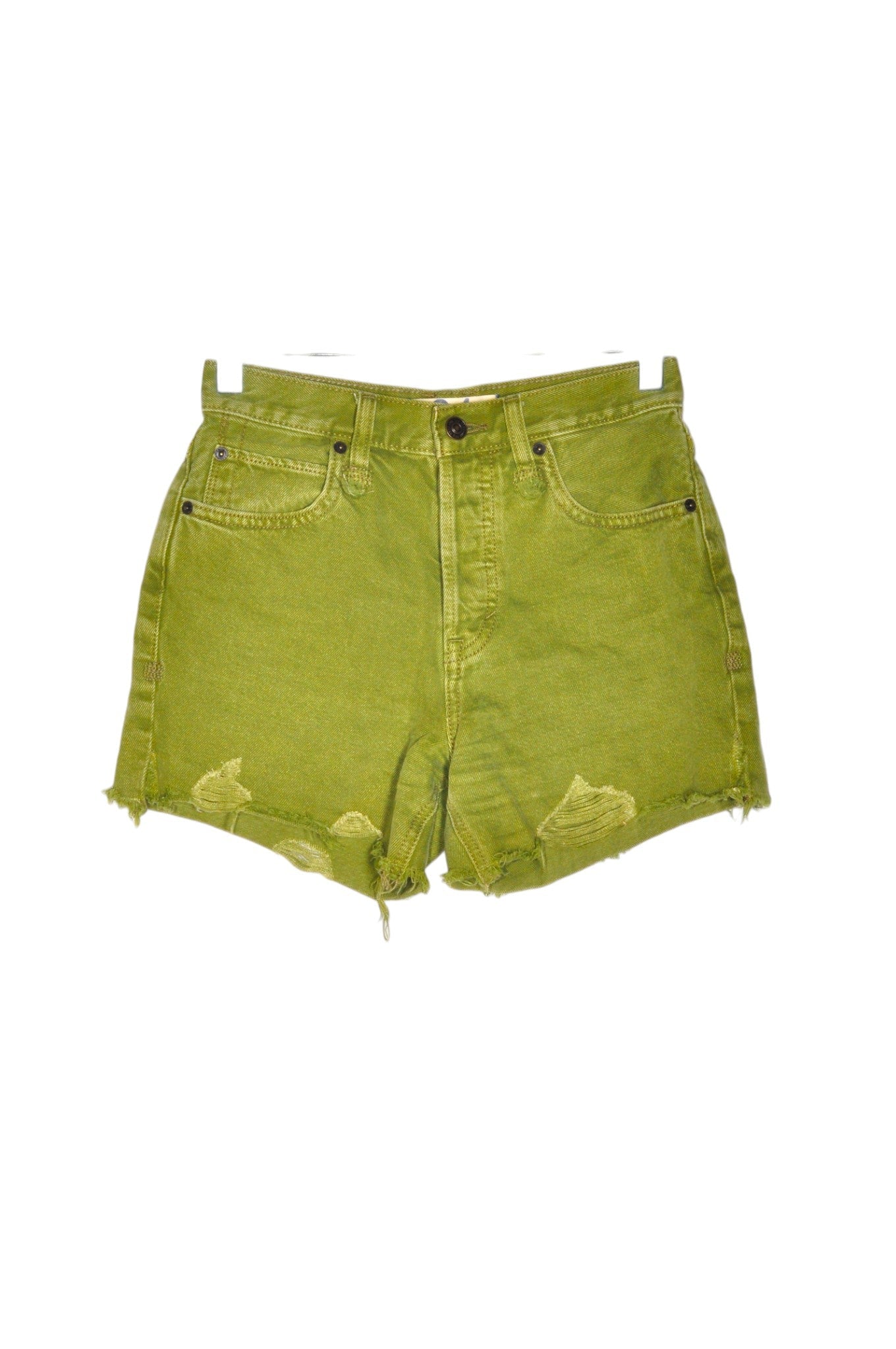 FREE PEOPLE Women Denim Shorts Regular fit in Green - 24