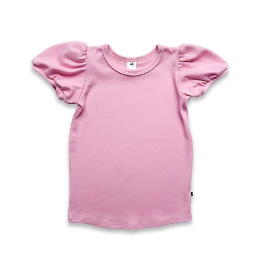 Kids Bamboo Puffed Sleeve T-Shirt | Cream