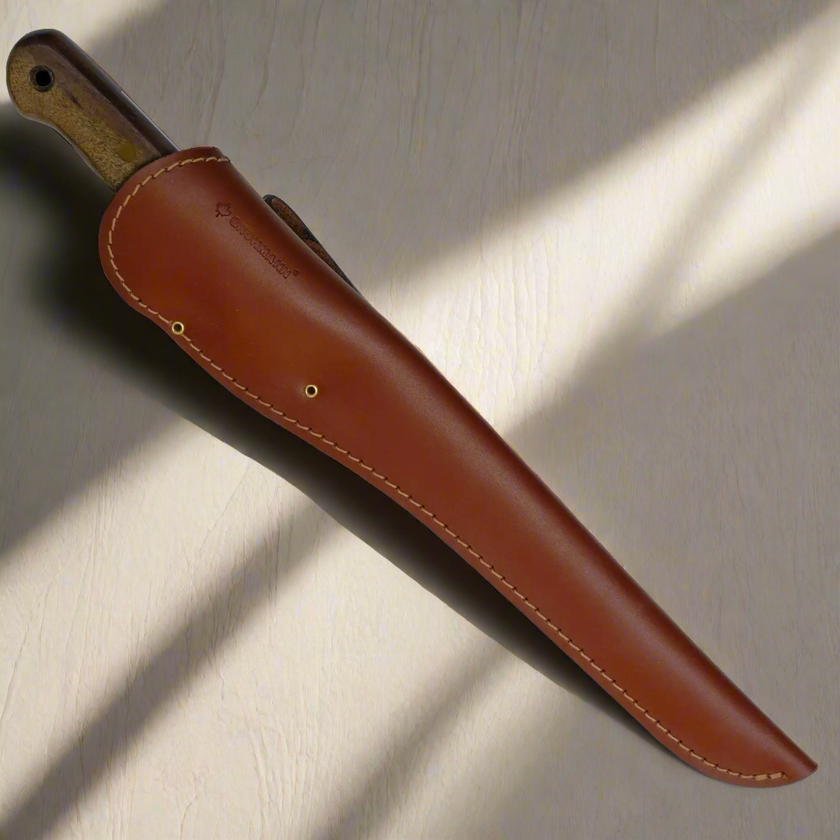 Regular Line Fillet Knife & Leather Sheath 8