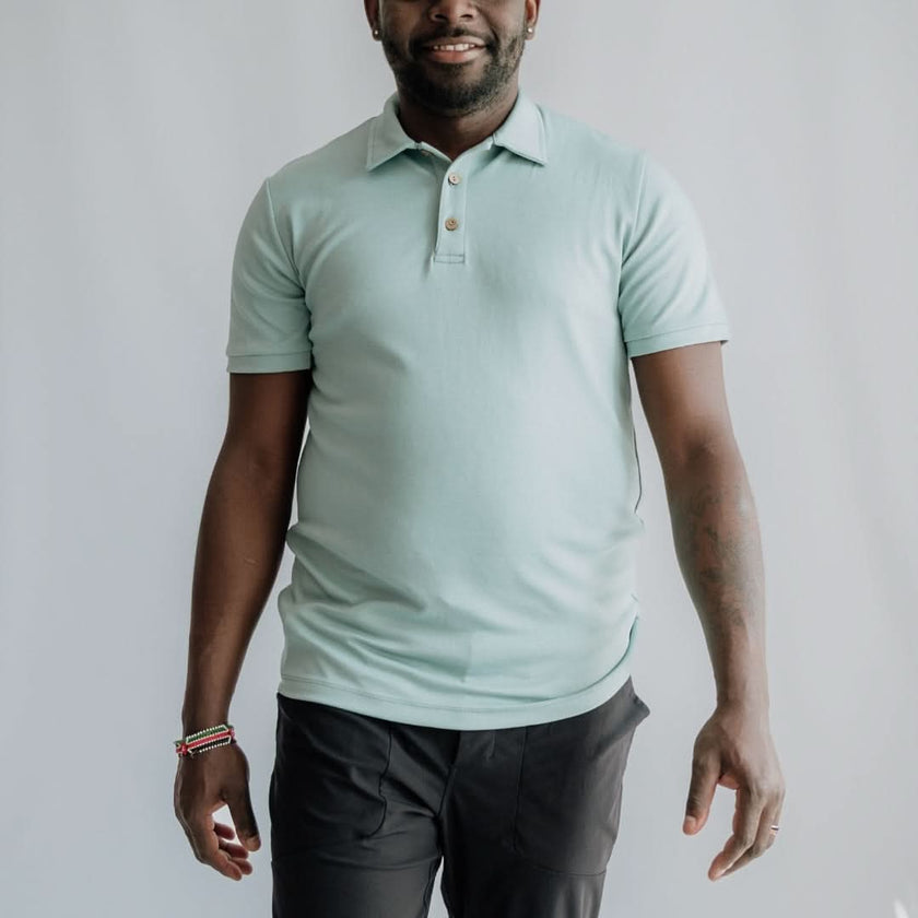 Men's Bamboo Polo Shirt | Lake
