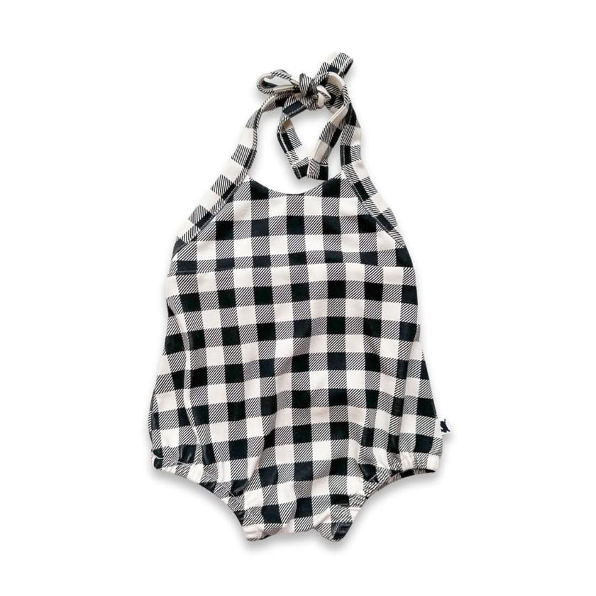 Baby/Kids' Bamboo Halter Romper | Berry