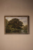 SOUS L'ARBRE ANCIEN, CADRE VINTAGE BRONZE