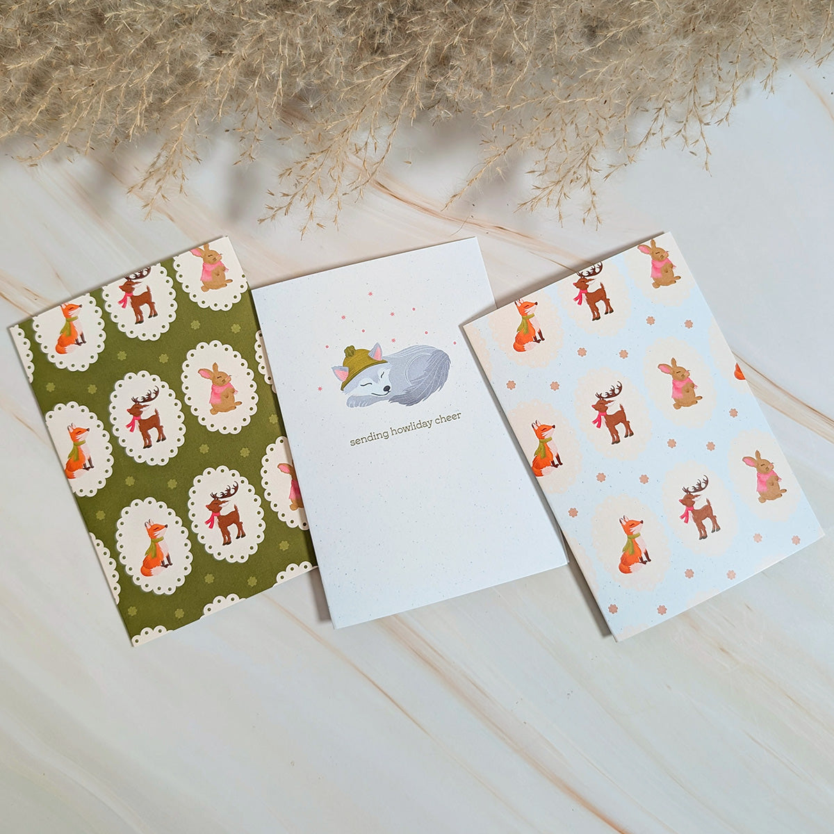Sending Howliday Cheer Mini Holiday Wolf Card