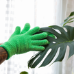 1 Pair Leaf Shining Microfiber Gloves