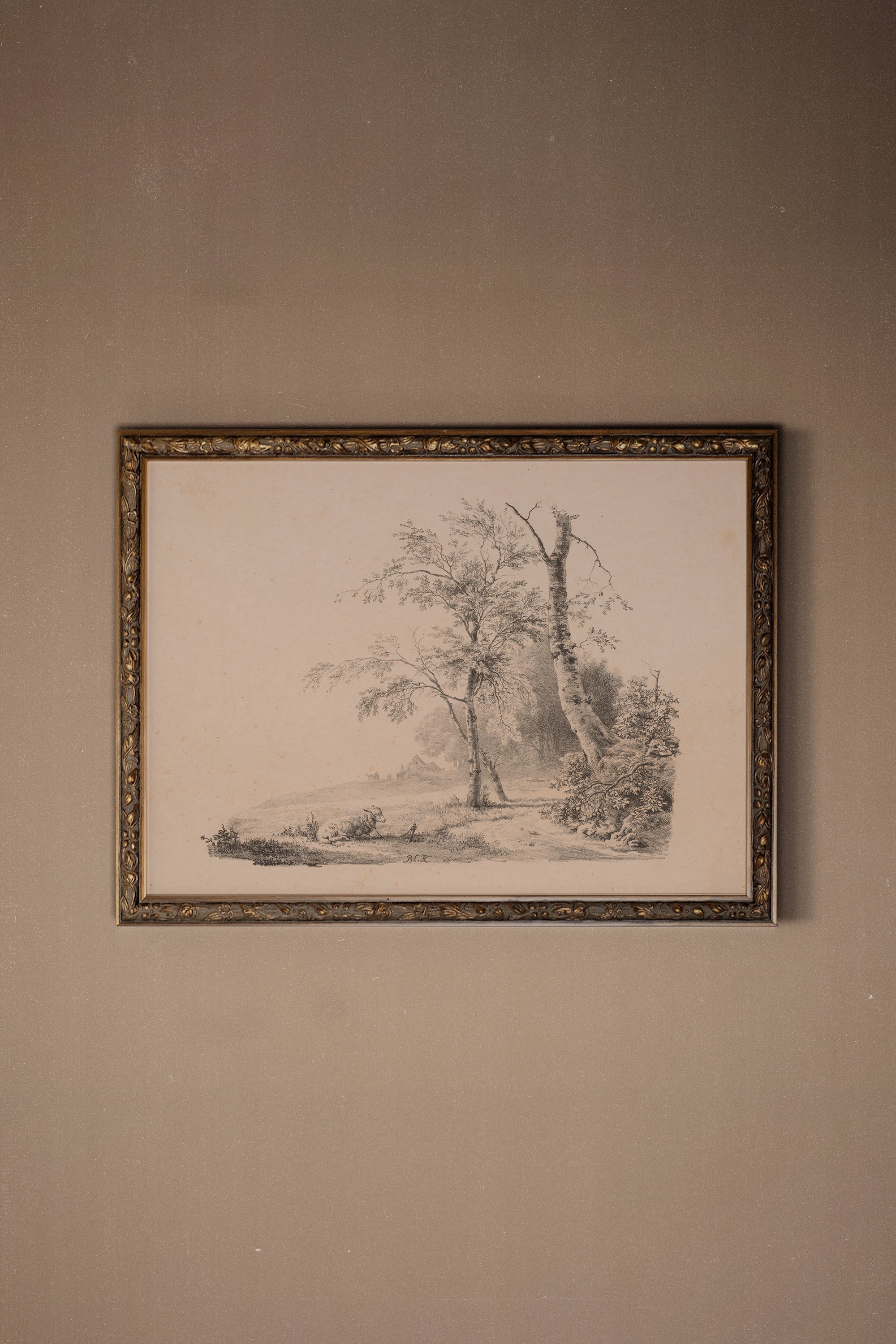 ESQUISSE DU PASSÉ, CADRE VINTAGE BRONZE