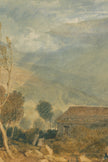 TEMPÊTE SUR LA VALLÉE, CADRE VINTAGE ARGENT