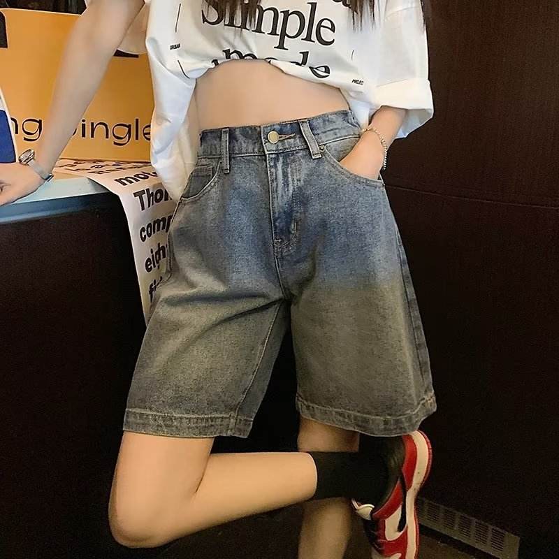 Retro Unisex Denim Jeans Short