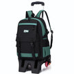 Kids Large Capacity Trolley School Backpack with Wheels – Primary School Pull Rod Bag