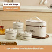 Portable PP 304 Stainless Steel Work Lunch Box