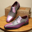 Men's Color Block Business Leather Shoes – Non-Slip Breathable PU, Sizes 39–48 | Canada USA