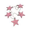 Hanging String Of 5 Wooden Stars