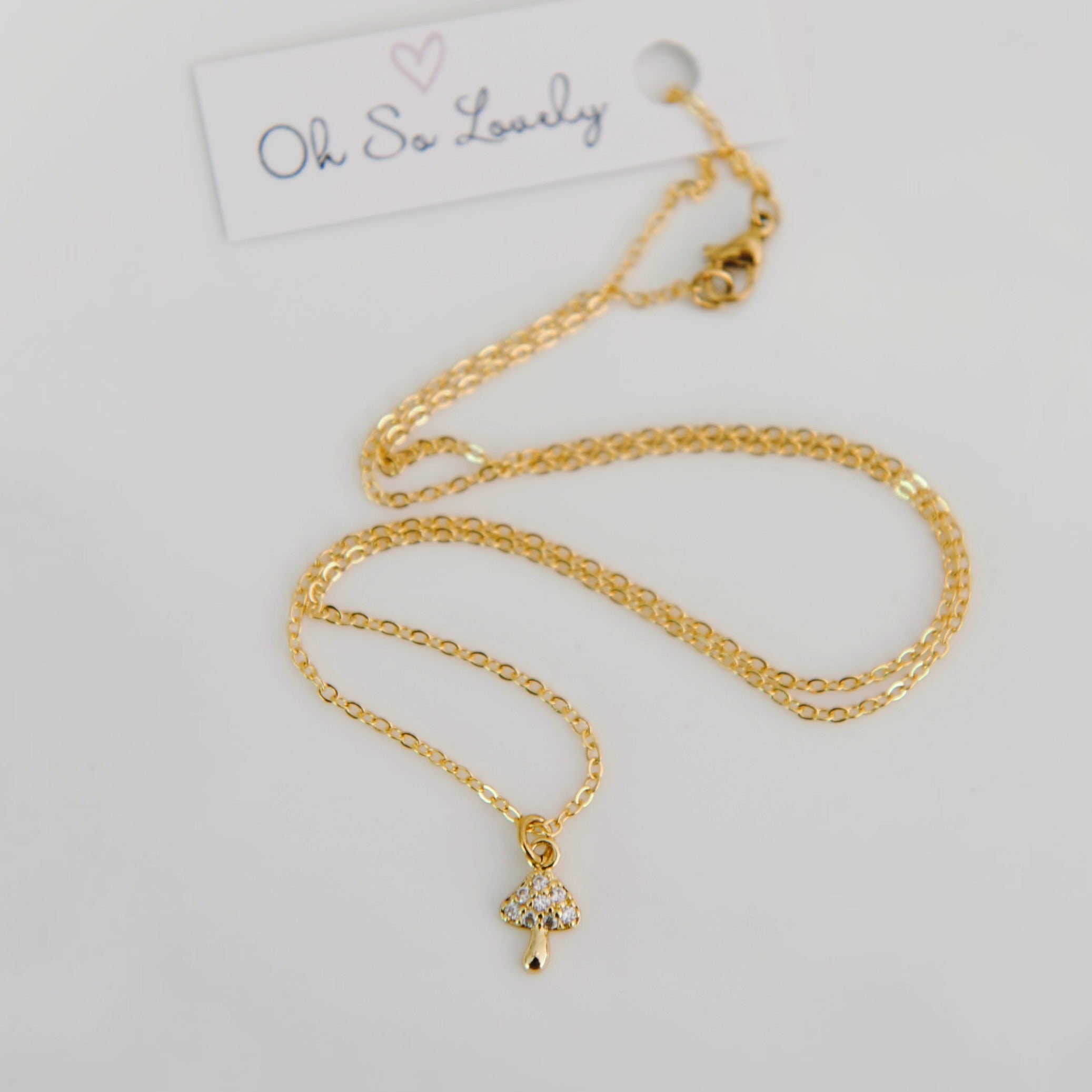 Meadow Mushroom Necklace