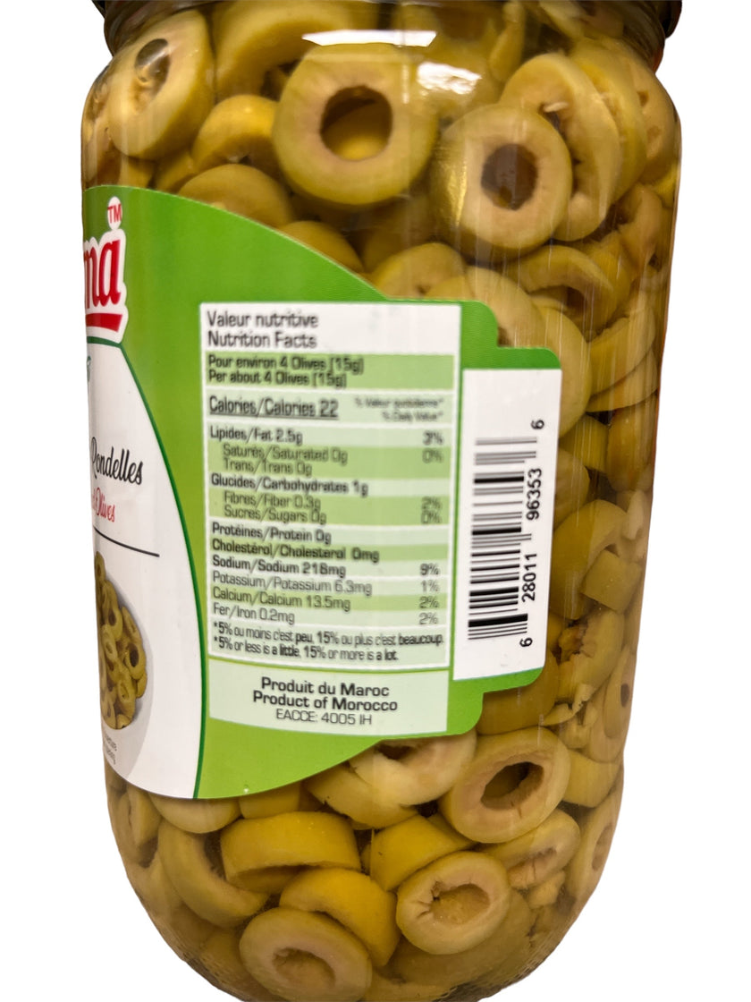 Salma Pitted Green Olives 400g Net