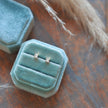 Square CZ studs