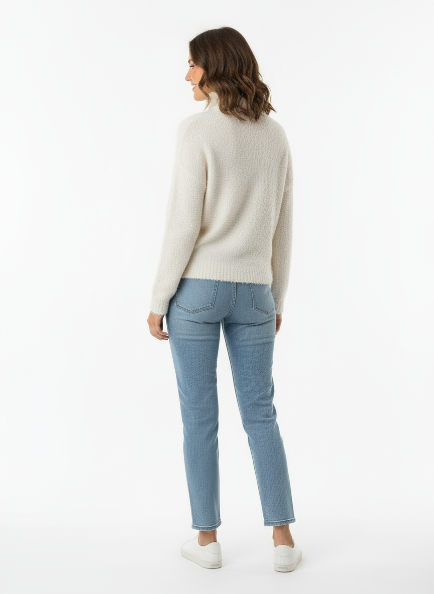Vintage Bay Club Cozy Cream Boucle Sweater