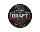 Brennan Othmann Autographed 2021 NHL Draft Puck Inscribed 