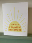 Chelsey Freyta you are a beautiful sunbeam cards