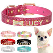Personalized Rhinestone Dog Collar