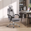 Brady Ergonomic Executive High Back Office Chair with Footrest and Lumbar Support-Grey
