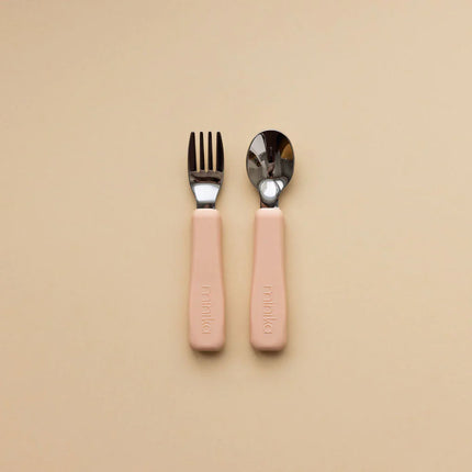 Metal Fork and Spoon Set