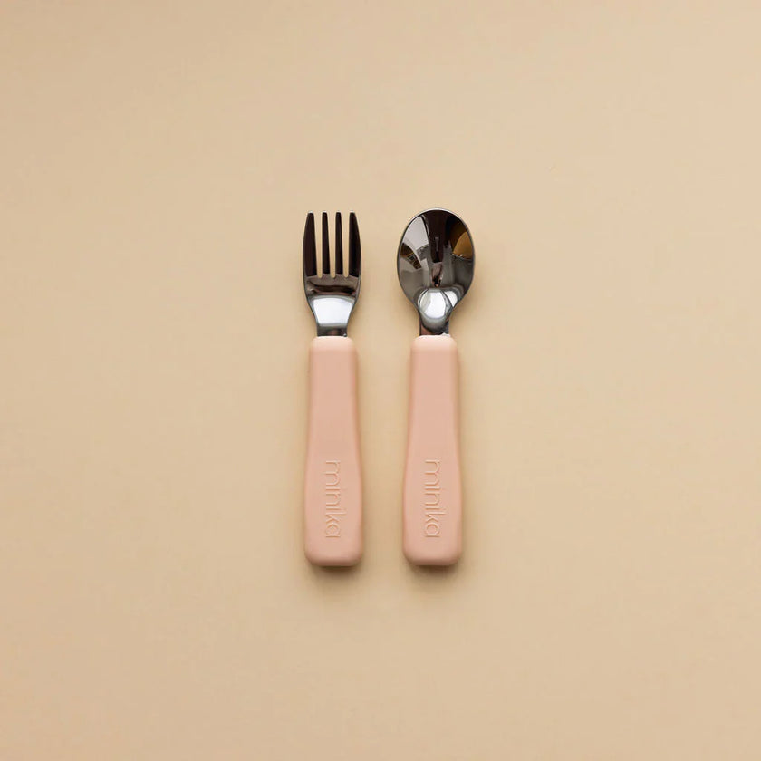 Metal Fork and Spoon Set