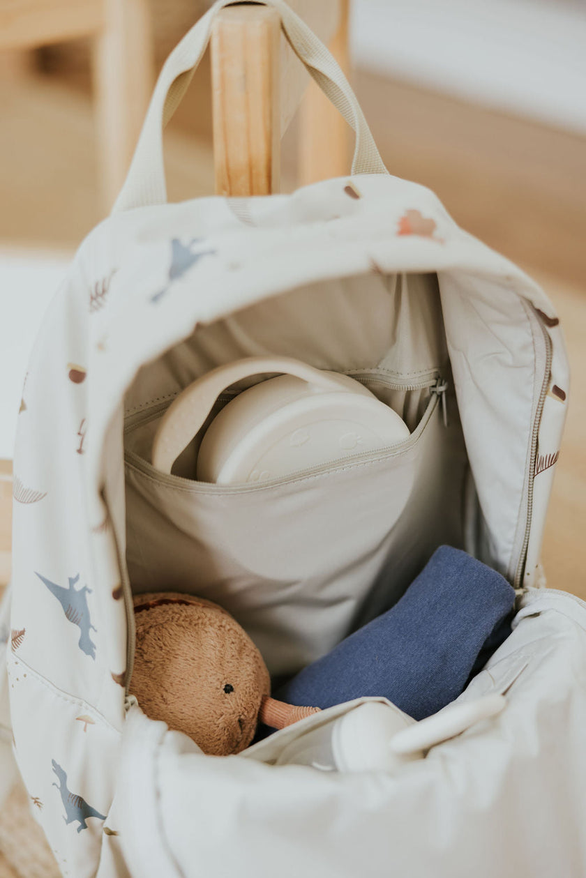 Mini backpack - Taupe check - Menoum