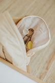 Mini backpack - Taupe check - Menoum