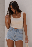 Cami écourtée - beige