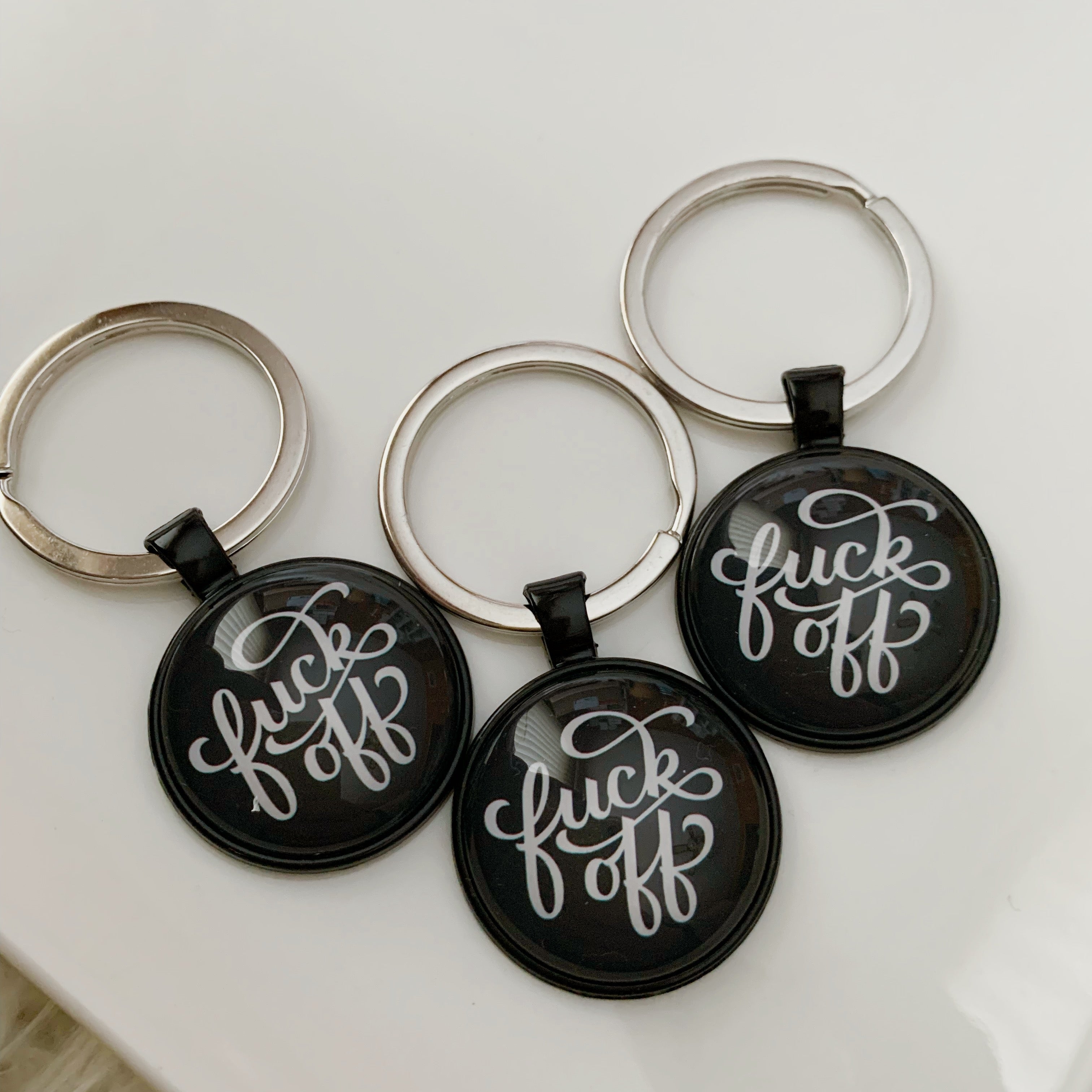Fuck Off Keychain
