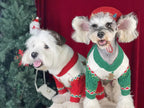 Gingerbread Christmas Dog Sweater – Holiday Knit Winter Outfit for Dogs