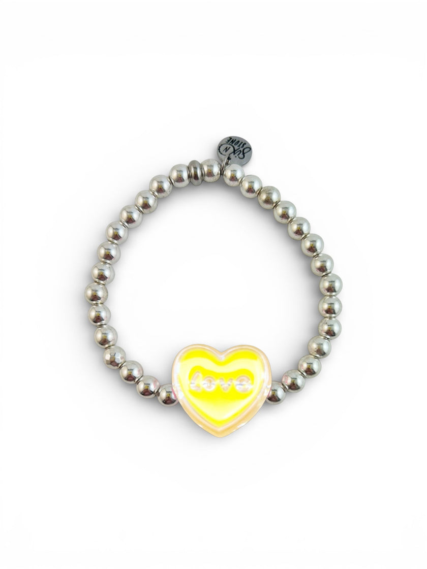 Sweetheart Hematite Bracelets - Mom and Mini