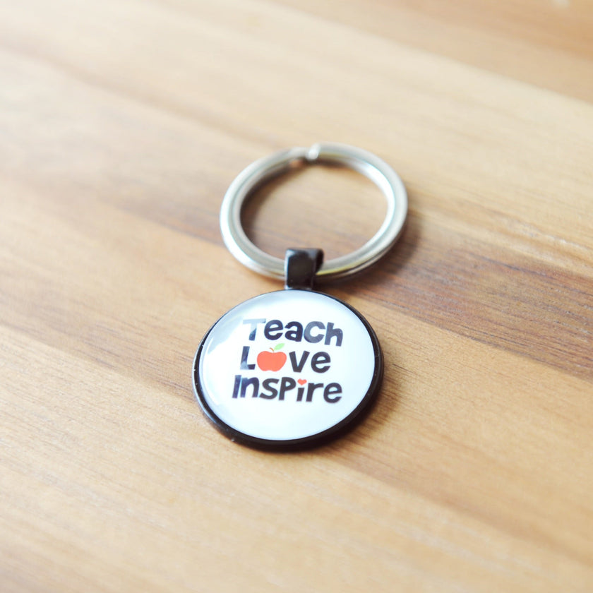 Love Teach Inspire Keychain