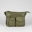 Greenwood Leather Multi-Pocket Crossbody Bag. Premium Pebbled Leather Handbag