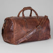 Greenwood Leather Overnight Travel Duffle Bag. Premium Weekender & Gym Companion