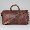 Greenwood Leather Overnight Travel Duffle Bag. Premium Weekender & Gym Companion