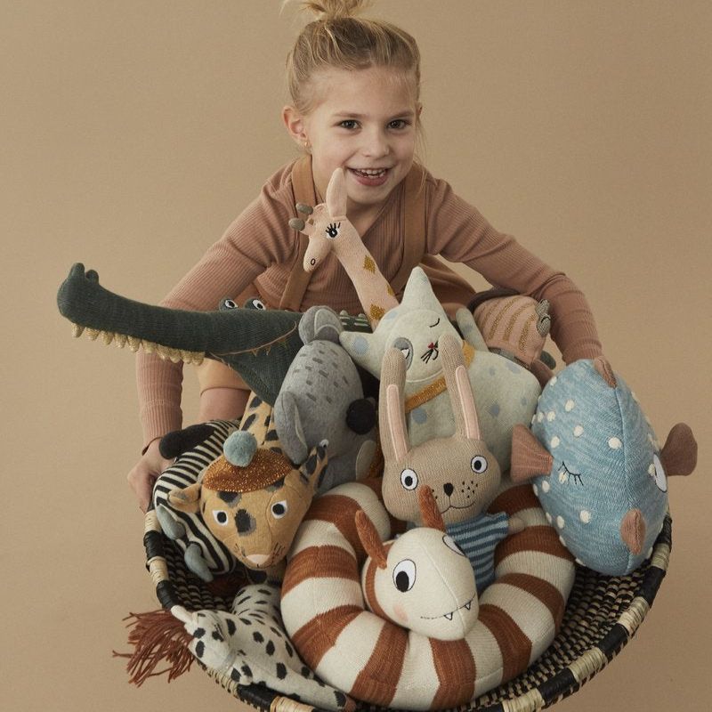 Darling - Baby Benny Cat - Off white / Pale blue