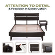 [Buy 1 Get 1] Aurora Solid Wood Bed Frame & Nightstand