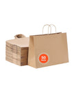 VEVOR Kraft Paper Bags with Handles  Large Eco-Friendly Bags