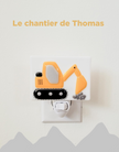 Night light - Thomas' Construction Site - Veille sur toi