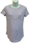 Tori Full Zip Short Sleeve Nursing Tee Shirt