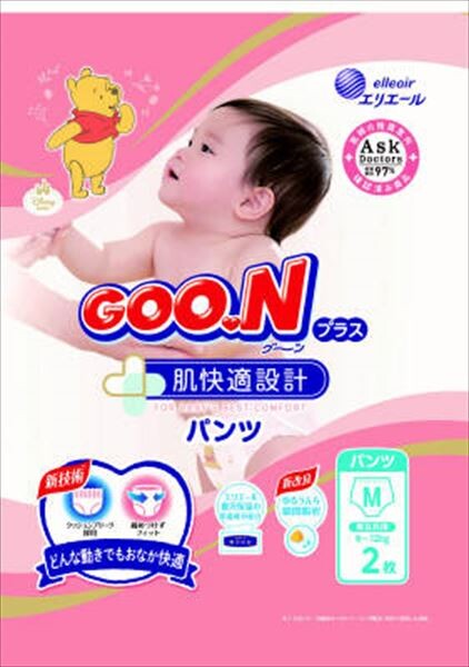 グ～ンプラス肌快適設計　Mサイズ　2枚 【オムツ】